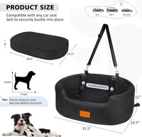 Dog Car Seat for Medium Dogs Up to 50 lbs - Black - image 4