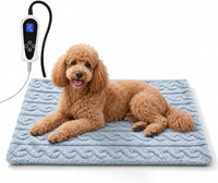 Large Dog Heating Pad 34×21in Obtained MET&UL Dual Certification-Gray – Essentials for Dogs - Grayish blue / 28x18 in