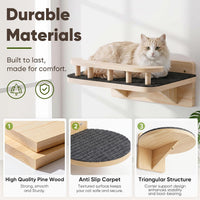 Cat Wall Shelves with 3 Steps - Rectangular - image 4