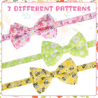 Halloween Cat Collar Breakaway with Bowtie and Bells - Flower & Bee - image 3