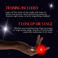 D'lite Magic Thumb Lightup Trick Set / 2 Original Amazing Ultra - Junior Yellow - image 3