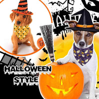 Halloween Dog Bandanas 2 Pack Reversible Triangle Scarf – Essentials for Dogs - Halloween 1 - image 2