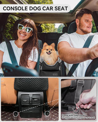 PETSFIT Center Console Dog Car Seat with Adjustable Seat-Rail Anchor - Black / Small - image 2