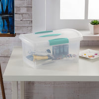 Sterilite Large Nesting ShowOffs, Clear Bin w/Latch Lid & Handle - Medium / 18 Pack - image 3