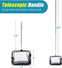 AQUANEAT Aquarium Net with Extendable Long Handle - 4 Inch - image 2