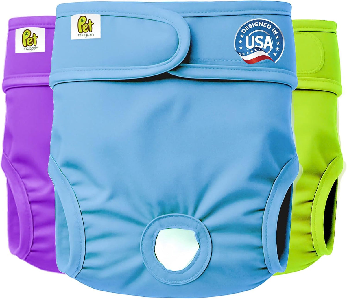 Reusable Washable Dog Diapers - Solid / X-Large (23″-35″ Waist)