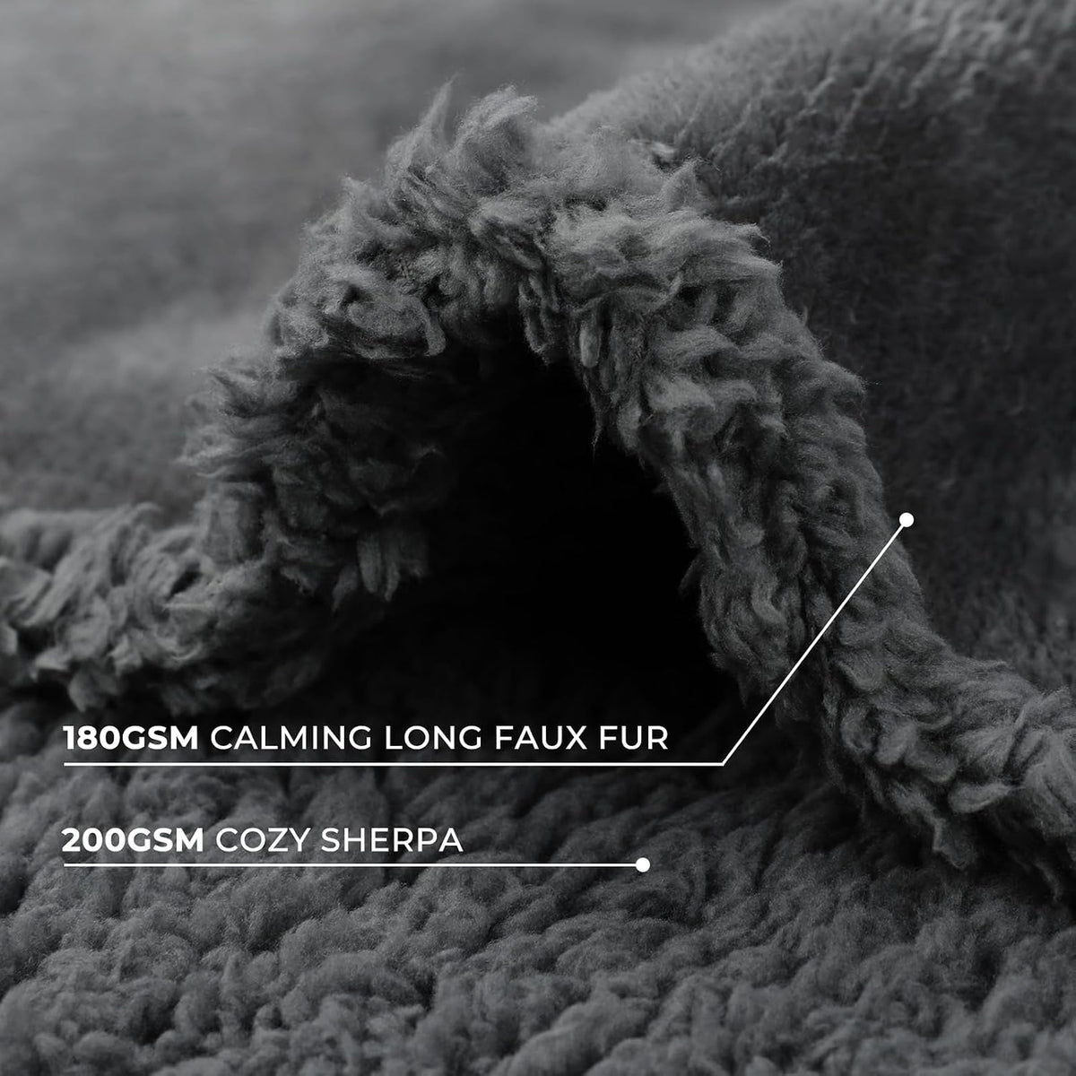 Luciphia Waterproof Pet Blanket - L (65" x57") / Grey - image 3