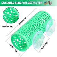 Abizoo Betta Fish Tunnel & Reptile Hide - Mint Green - image 2