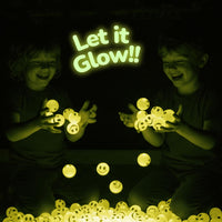 ArtCreativity Glow in the Dark Orange Smiley Face Bouncing Balls - Yellow - image 4