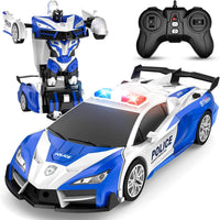 Spider Remote Control Car with Police Light - Blue
