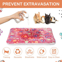 Haull 4 Pcs Waterproof Guinea Pig Bedding Mat, 13 x 10 - Paw / 13 x 10 Inch - image 4