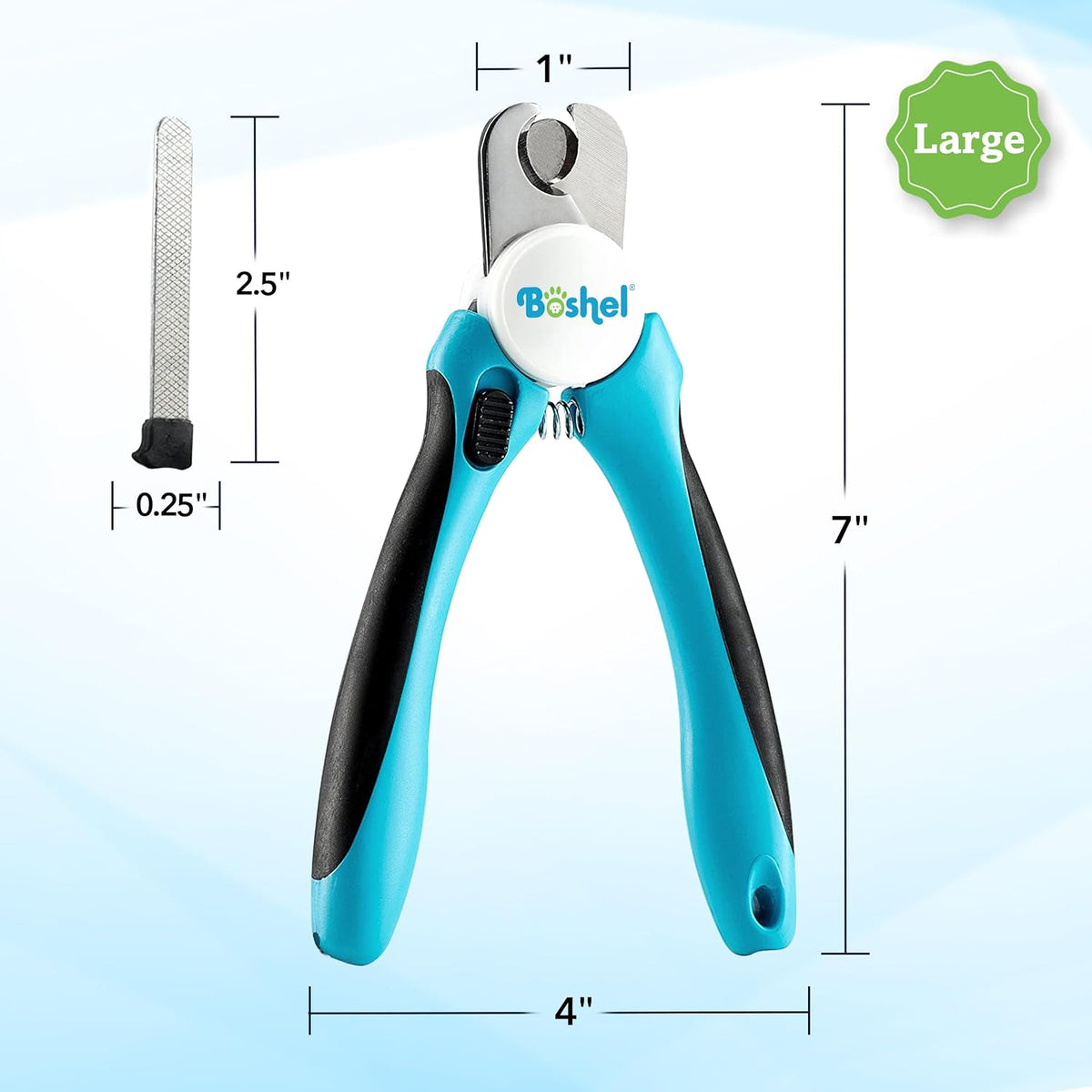 Large Dog Nail Clippers with Safety Guard to Avoid Over-Cutting Nails - Large/Medium - image 2
