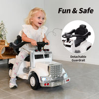 Outfunny 3-in-1 ride-on push car for toddlers in black with parent push handle and handrails - view 6