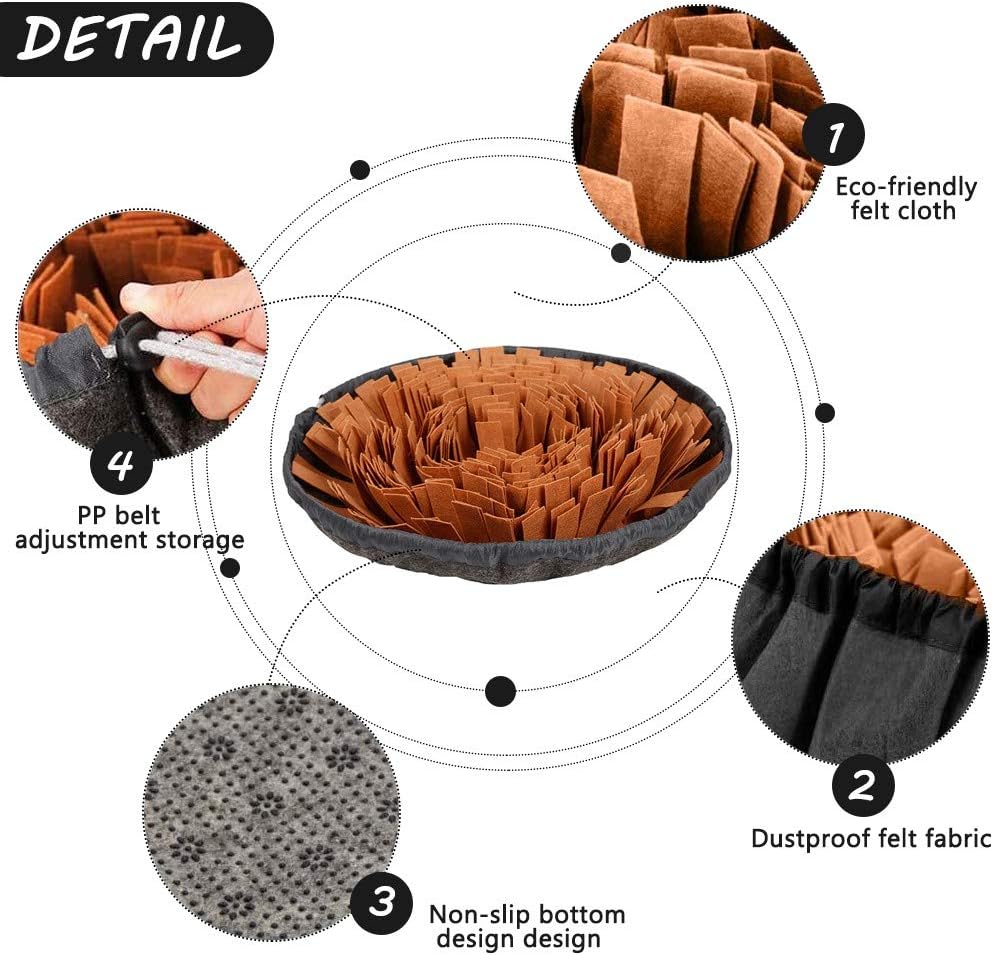 AWOOF Pet Snuffle Mat for Dogs - brown - image 3