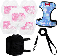 Adjustable Chicken Harness Diaper - Medium / Camouflage blue