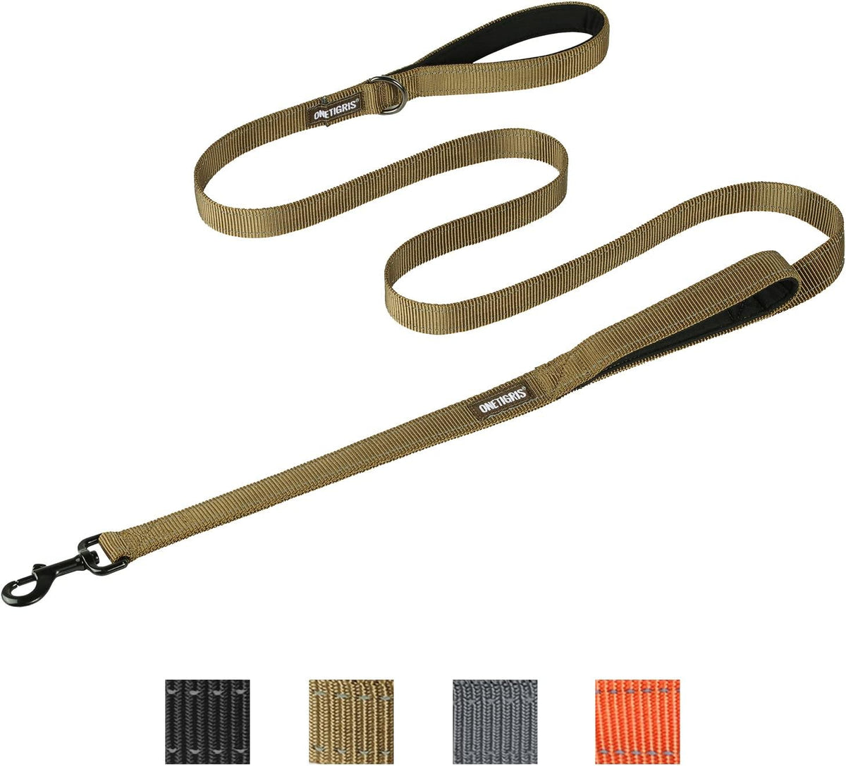 OneTigris No-Pull Dog Leash with Handle for Medium Large Dogs – Essentials for Dogs - Brown / 6FT