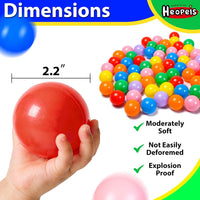 Ball Pit Balls for Toddlers, Crush Proof - Rainbow Colors / 200 balls - image 3