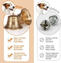 Leather Dog Door Bells for Potty Training - One Dog Bell / Brown/Leather - image 4