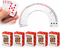 SHOWHIHI mini playing cards, 20 tiny red decks of 54 cards each, 1.65 inches tall - view 2