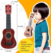 Lenwen 6 pack 10 inch mini toy guitars for kids with 4 nylon strings in three colors - view 7