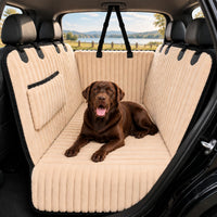 URPOWER Dog Car Seat Cover for Back Seat - Light Khaki / Standard - 54" Length