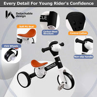 Tricycle for Kids 1-3 Year Olds - Basic Black - image 3