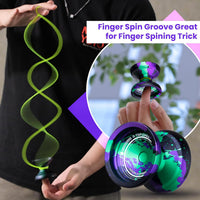 MAGICYOYO V12 Finger Spin Yoyo - Blue Green Purple - image 3