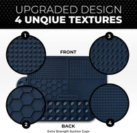 Dog Lick Mat for Dogs, Feeding Pad for Anxious Pets Plus 4 Different Puzzles for Mental Stimulation - 1 Pack / Navy - image 2