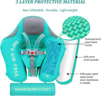 Mambobaby Float with Canopy Size Improved Non Inflatable Infant Baby - GRy - image 4