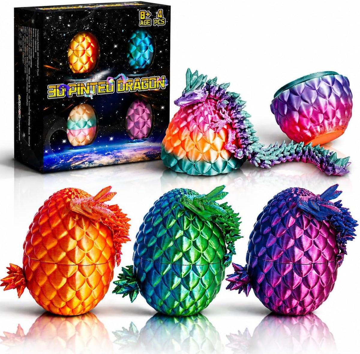 Impossmaker 24pcs 3D Printed Dragon Eggs - 4P