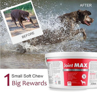 TS Joint Supplement Vet Formulated Pain & Inflammation Relief Treats Hip Dysplasia & Arthritis.Glucosamine, Chondroitin, Turmeric, MSM, HA, Creatine, Omega 3 EPA+DHA. All Dogs 240 Soft Chews