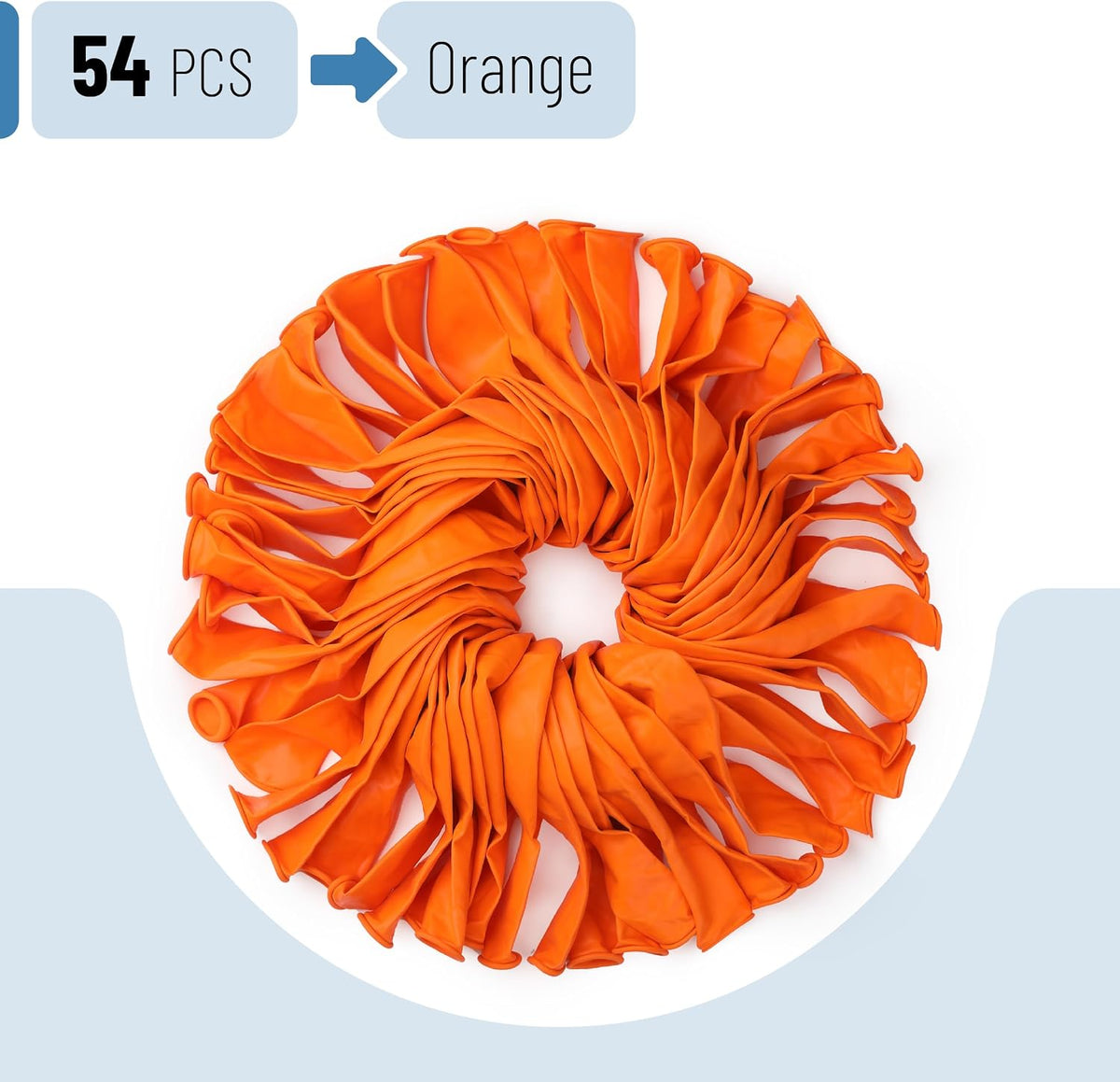 Mr. Pen, Balloons Assorted Colors - Orange / 54 Pack - image 2