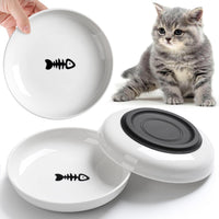 No Spill Cat Bowls, Cat Food Bowl - Deeper-3 Pack