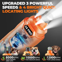 Whisper Quiet Dog Nail Grinder Safe & Stress-Free for Sensitive Dogs - Orange - image 3