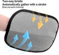2025 New Upgraded Electrostatic Pet Hair Removal Gloves - Reusable Cat Hair Remover & Dog Hair Removal Mitt with Elastic Cuff & Finger Loops for Furniture, Bedding, Car (1pcs)