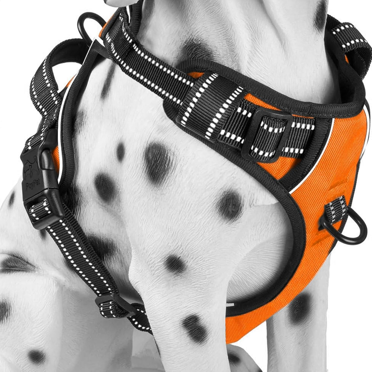 PoyPet No Pull Dog Harness Medium - Large / Orange