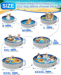 Dog Pool for Large Dogs, Plastic Pool for Dogs - M - 40'' x12“ - image 4