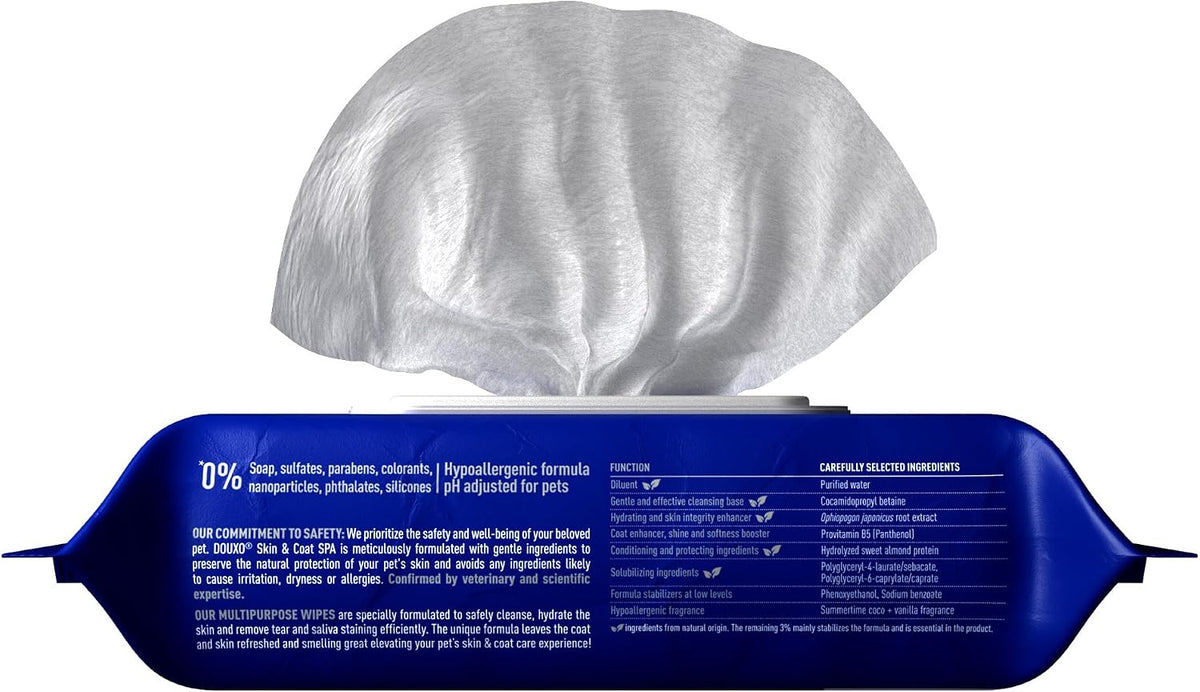DOUXO SPA Dog Wipes for Paws, Butts, Tear Stains and Cleaning - image 2