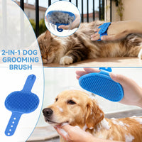 2PCS Dog Washing Gloves and Dog Bath Brush - image 4