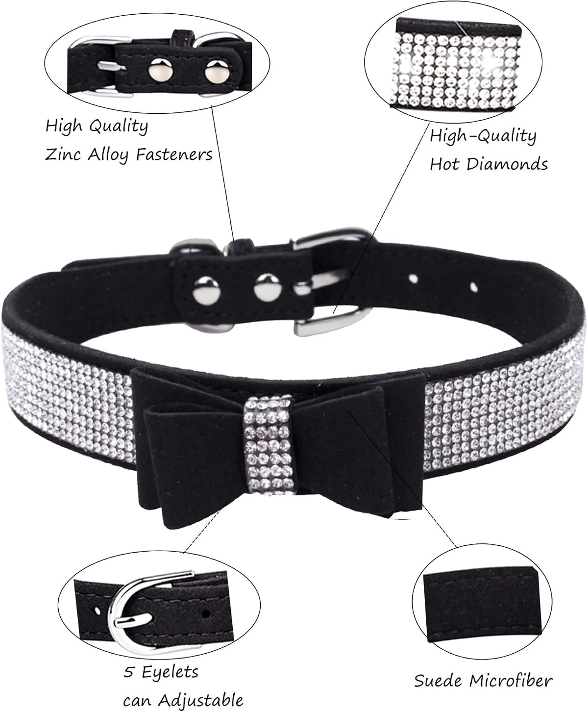 Dog Collar for Small Dogs - L / black1 - image 3