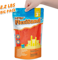 NiToy FlexiSand Toy Sand 2.2Lbs Moldable Sensory Sand for Kids - Red - image 4