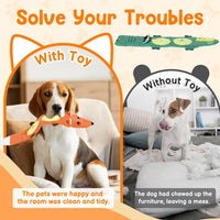 2-Pack Aggressive Chewer Toy, Squeaker & Puzzle, No Stuffing – Essentials for Dogs - image 4