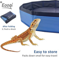 Eooqi Foldable Bearded Dragon Bathtub - Blue - image 3