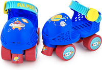 SULIFEEL Kids Adjustable Quad Roller Skates for Girls and Boys – Fun for Kids & Family - Space Blue