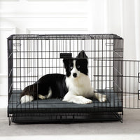 Dog Bed for Crate, Medium/Large Dogs Crate Bed - 30.0"L x 18.0"W x 1.2"Th / Dark Grey - image 2