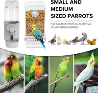 lemtrflo No Mess Bird Feeder Water Dispenser Set - grey - image 2