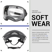Motorcycle Dog Goggles Tactical Windproof For Large Dog