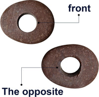 Natural River Stone Plant Weights for Aquarium - Small 0.8″ 2holes 6pcs - image 3