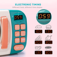 CUTE STONE Microwave Toys & Oven Playset with Cool Mist Spray Sound - Teal - image 4