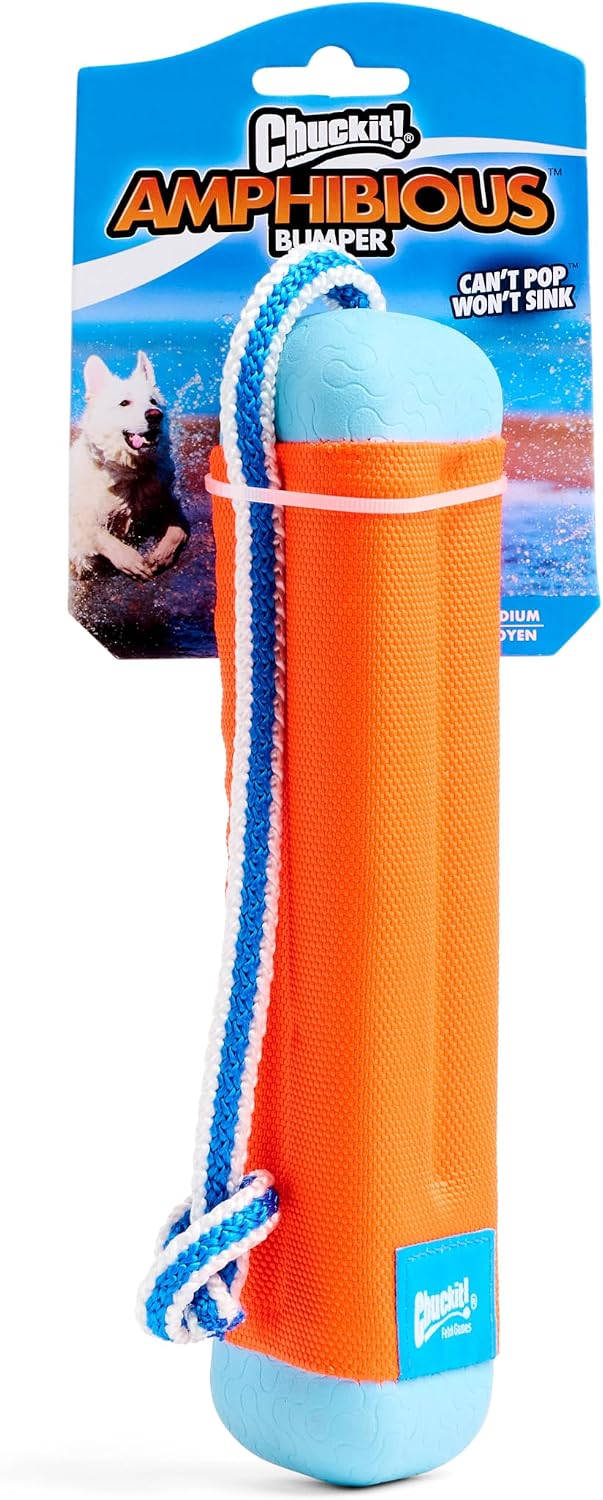 Chuckit! Amphibious Bumper Dog Fetch Toy, Floats, for Water Play - Small / 1